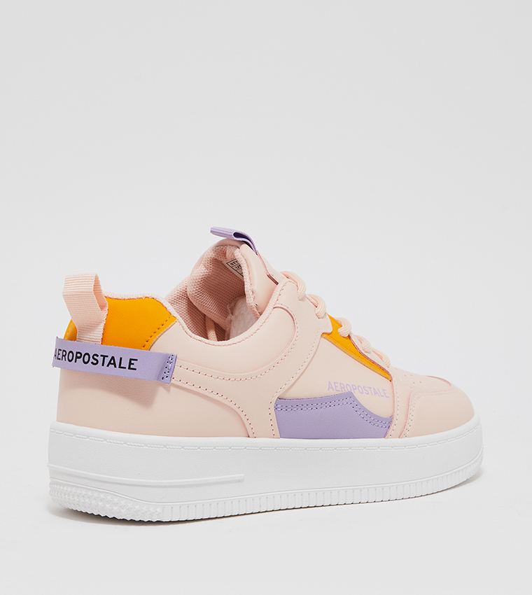 Aero Girls Color Block Lace-Up Sneakers