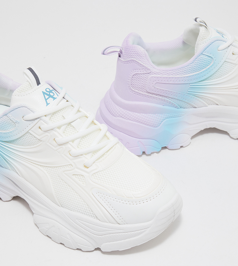Buy Aeropostale Aero Girls Lace Up Chunky Sneakers In Blue 6thStreet UAE