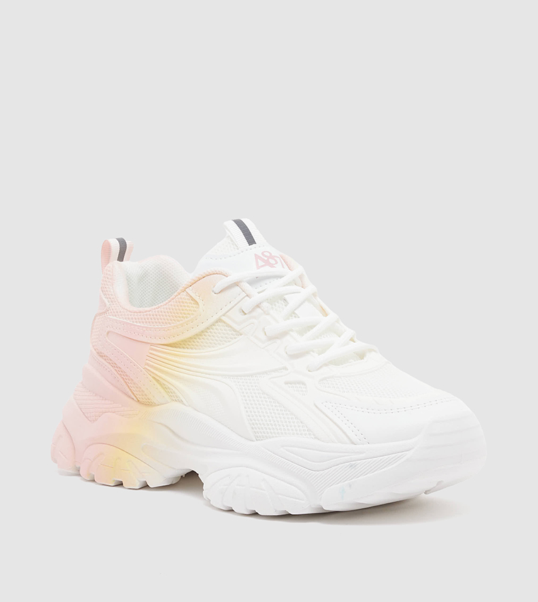 Yellow chunky sneakers cheap