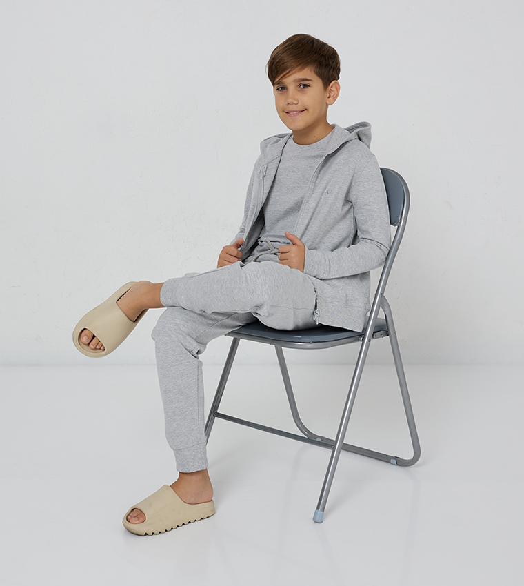 Aero Boys Zippered Hooded Jacket