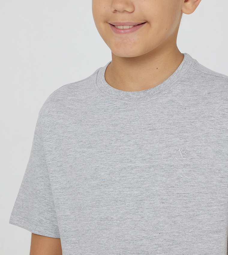 Aero Boys A87 Embroidered Crew Neck T-Shirt