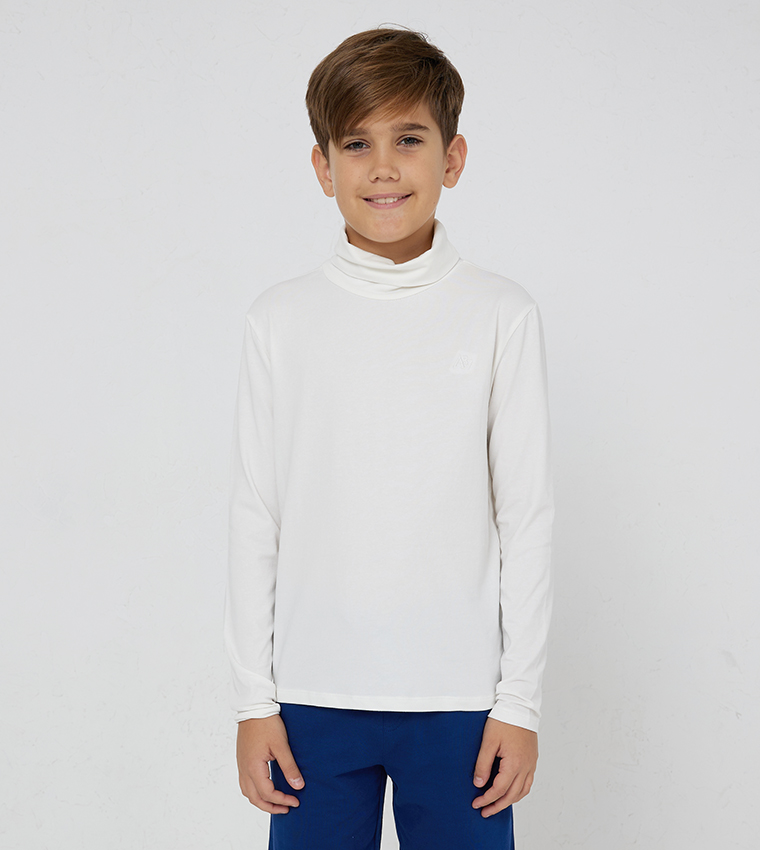 Aero Boys Turtleneck Long Sleeves T Shirt