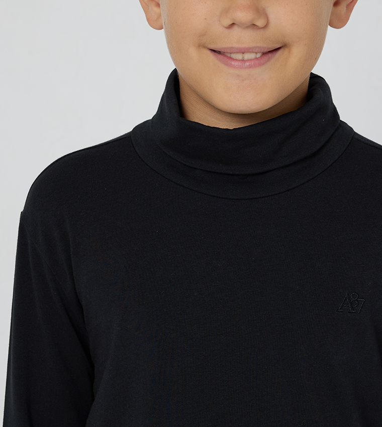 Aero Boys Turtleneck Long Sleeves T-Shirt