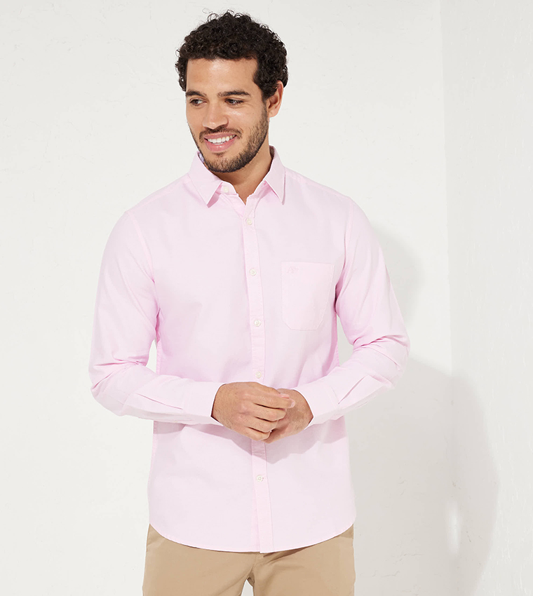Light pink sales mens shirt