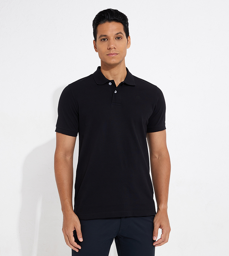 Aero Guys Solid Short Sleeves Polo T-Shirt