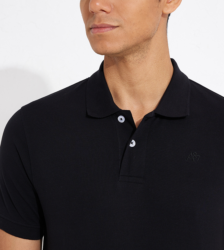 Aero Guys Solid Short Sleeves Polo T-Shirt
