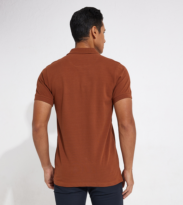 Aero Guys Solid Short Sleeves Polo T-Shirt