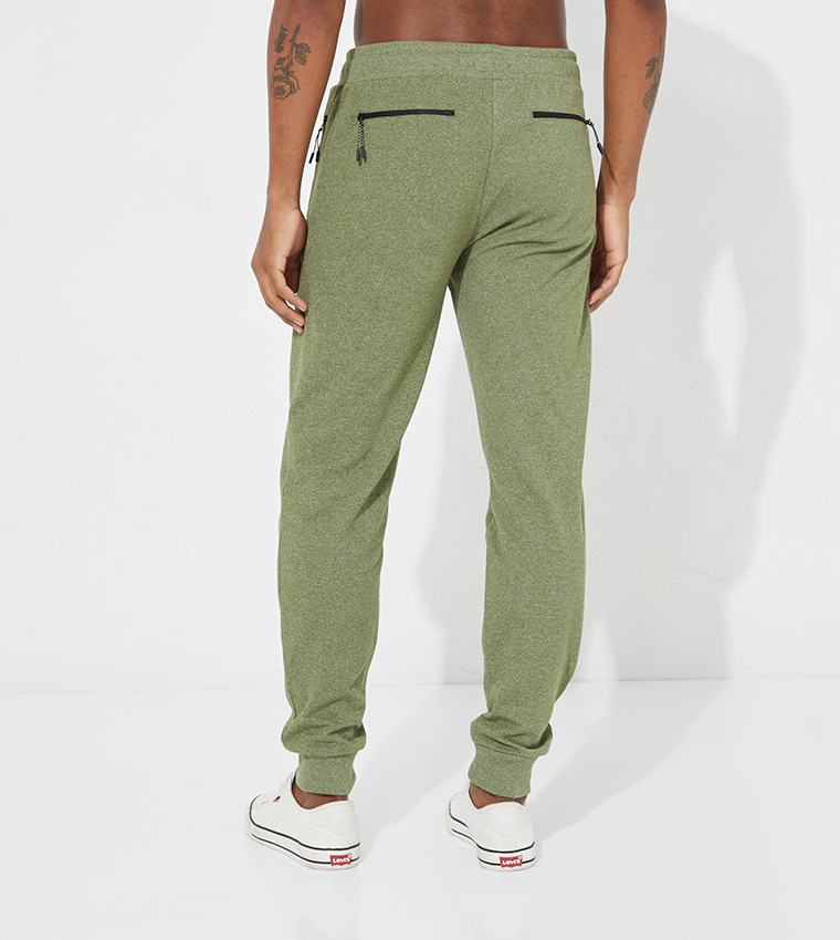 Buy Aeropostale High Waist Slim Fit Joggers In Green 6thStreet