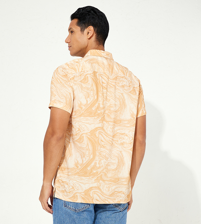 Aero Guys Printed Short Sleeves Shirt
