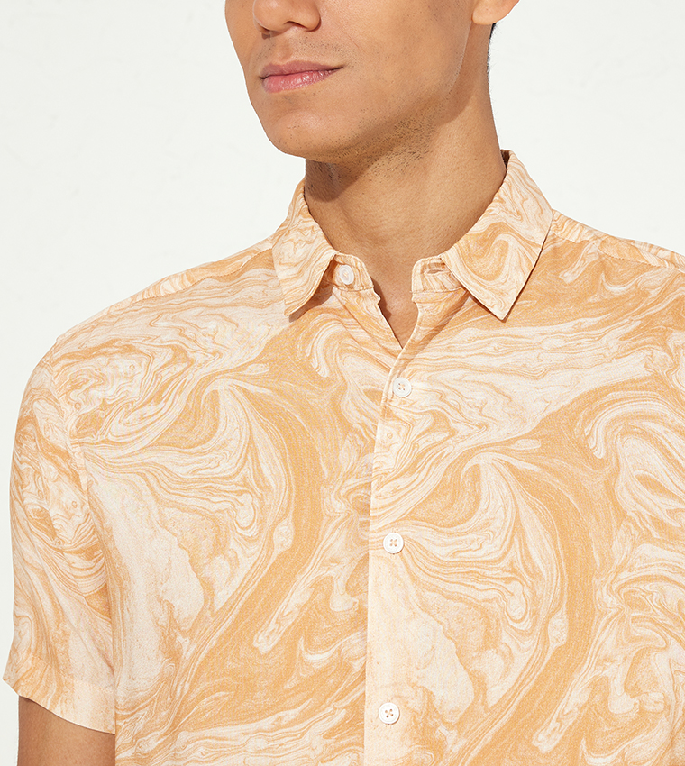 Aero Guys Printed Short Sleeves Shirt