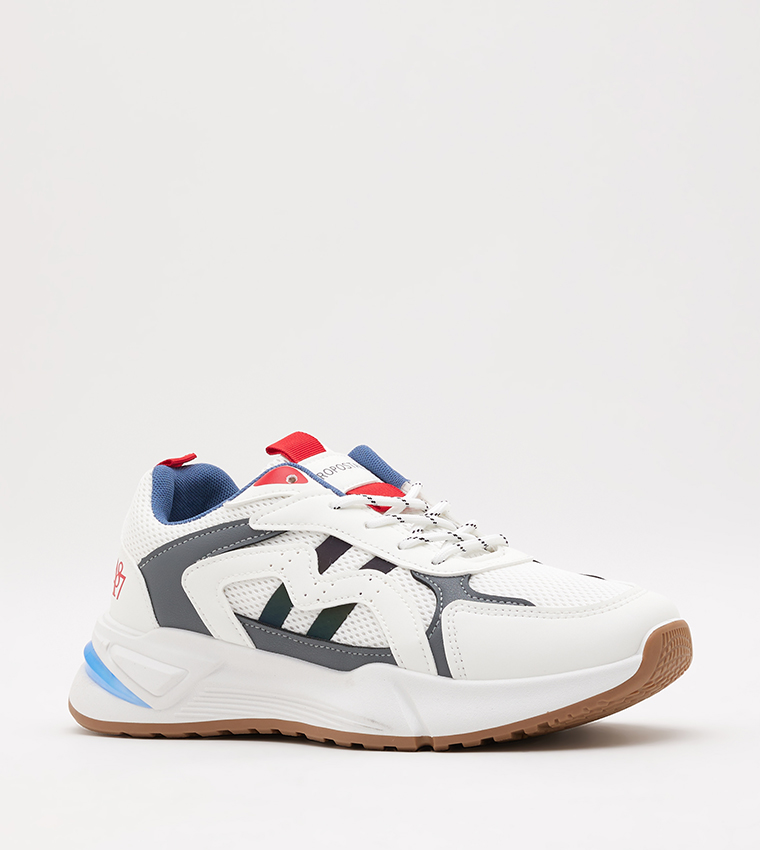 Buy Aeropostale Aero Guys Color Block Lace Up Sneakers In White 6thStreet Qatar