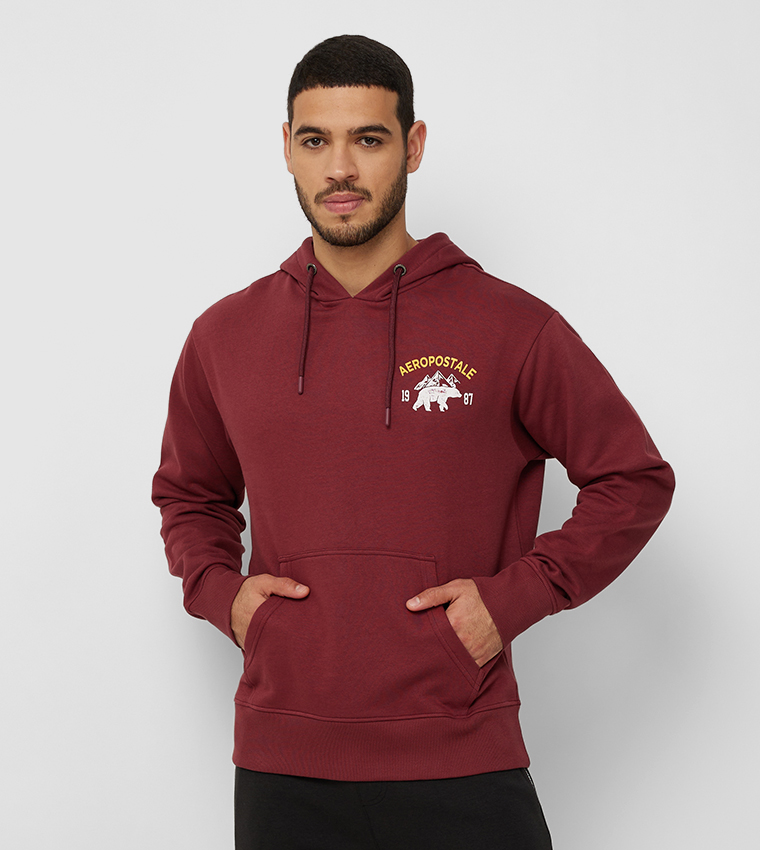 Aeropostale maroon cheap hoodie