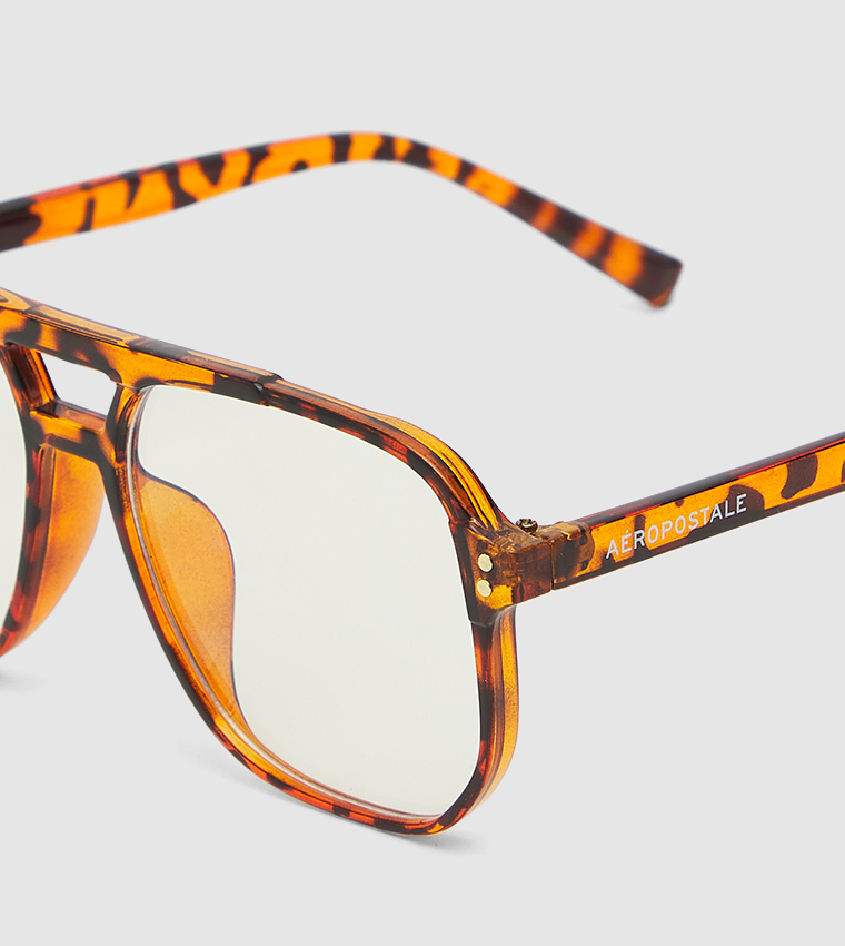 Aero Patterned Oversized Eyeglasses