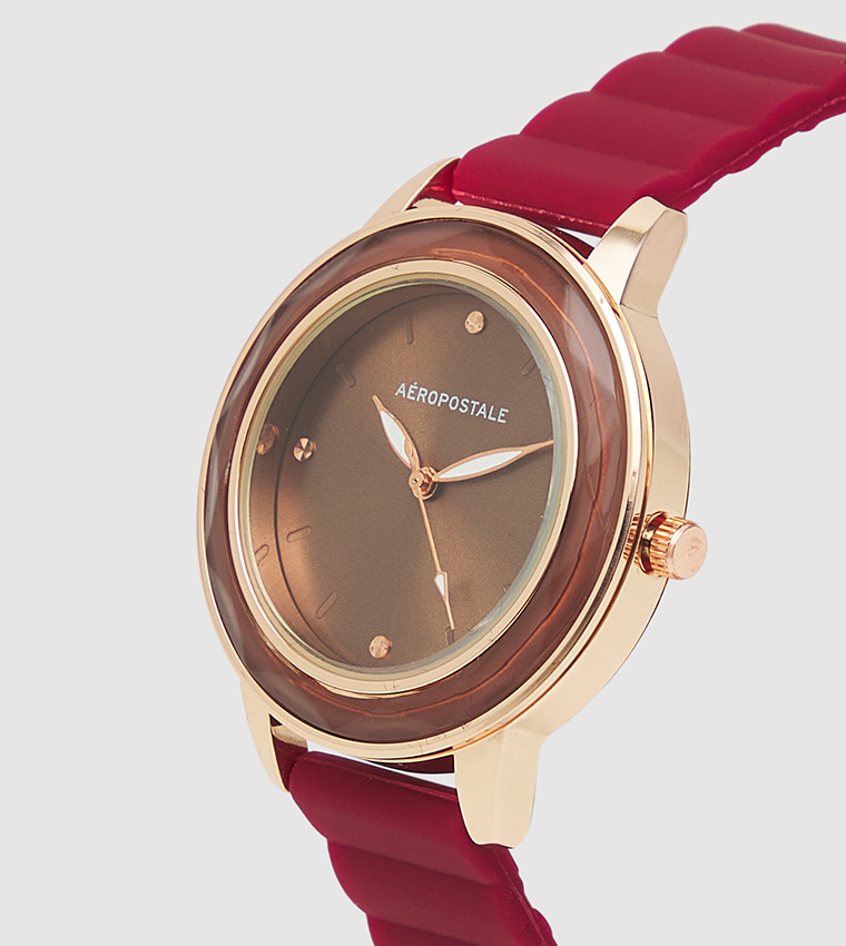 Aeropostale rose gold watch store