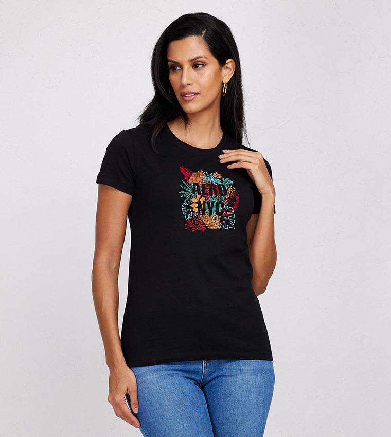 Black t outlet shirt for girls