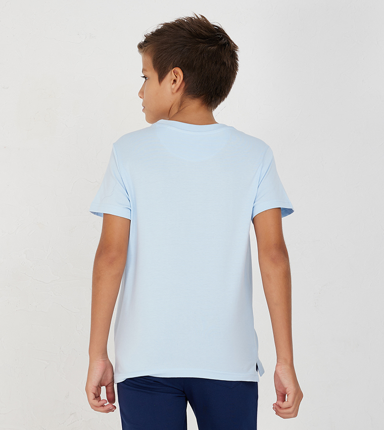 Aero Boys A87 Embroidered Crew Neck T-Shirt