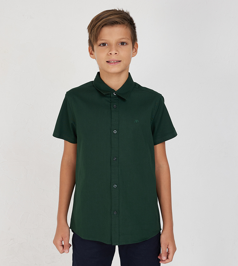 Green shirt deals for boys