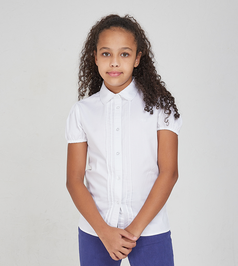 Aero Girl Pintuck Detail Shirt