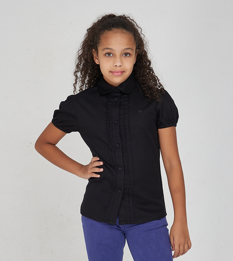 Aero Girl Pintuck Detail Shirt