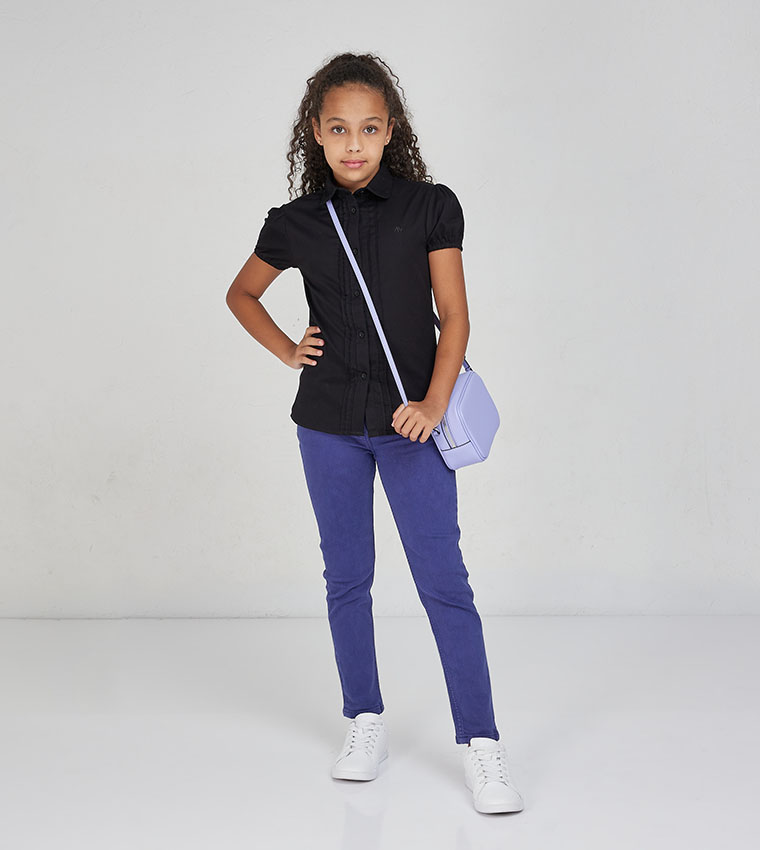 Aero Girl Pintuck Detail Shirt