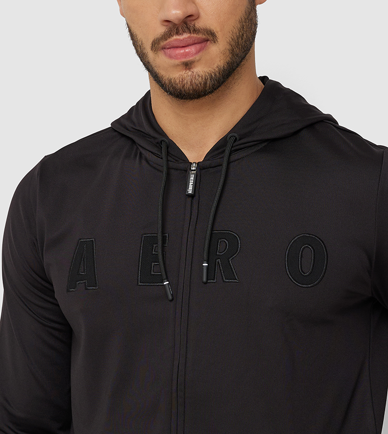 Aeropostale black deals zip up hoodie