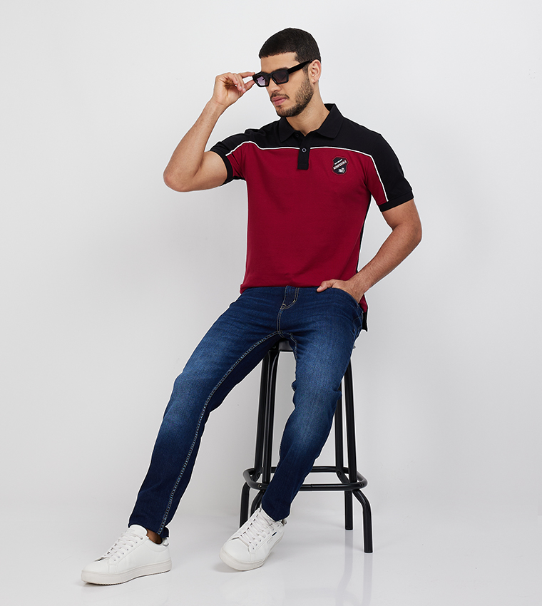 Aero Men's Faded Slim Fit Jeans