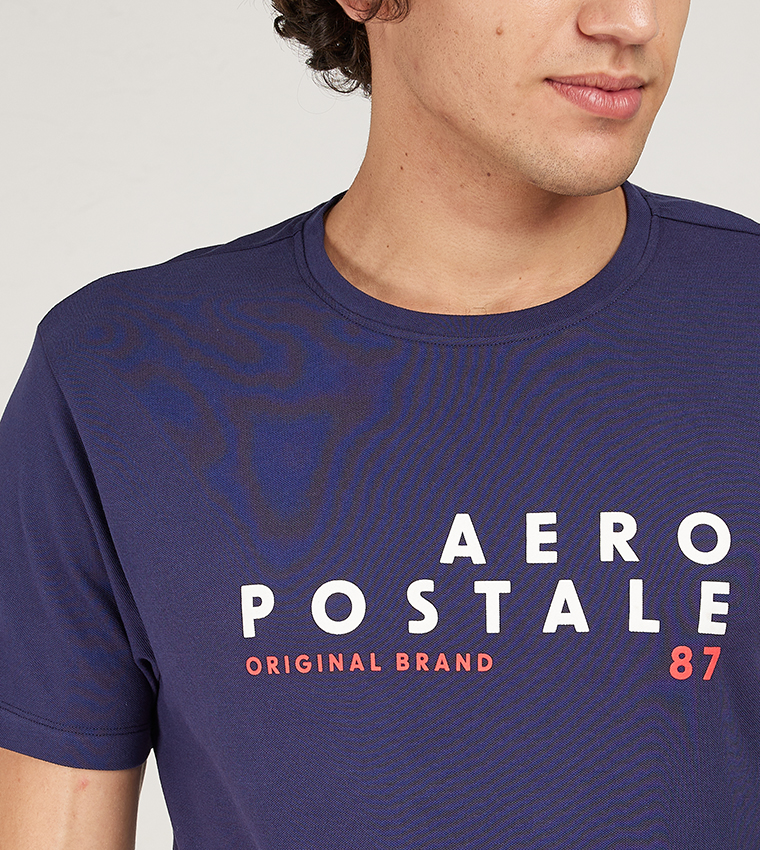 Aero Guys Logo Printed Casual T-Shirt