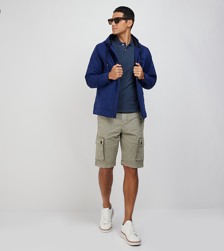 Buy Aeropostale Aero Men's Hooded Jacket In Blue 6thStreet UAE