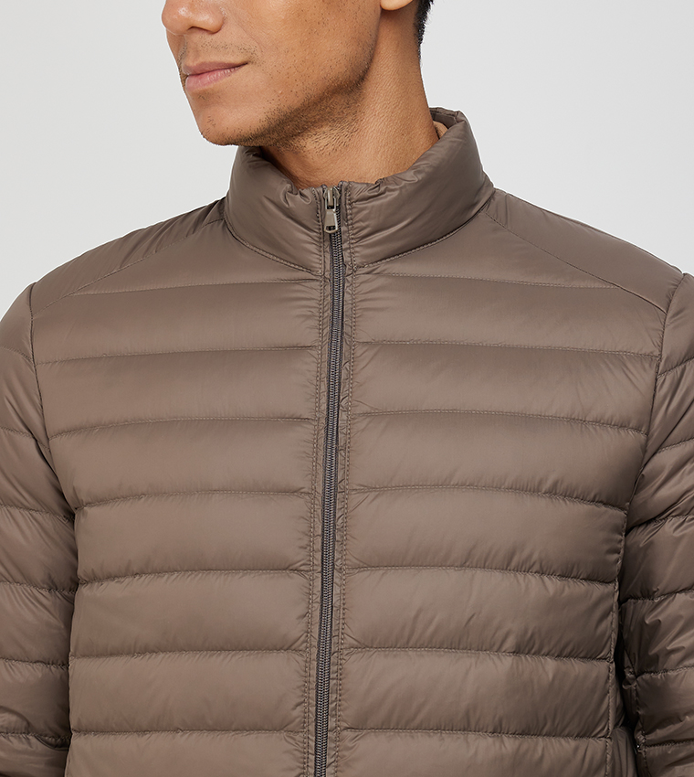 Aero Men's Solid Puffer Jacket
