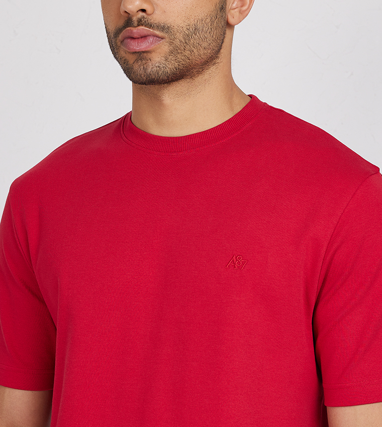 Aero Guys Solid Regular Fit T-Shirt