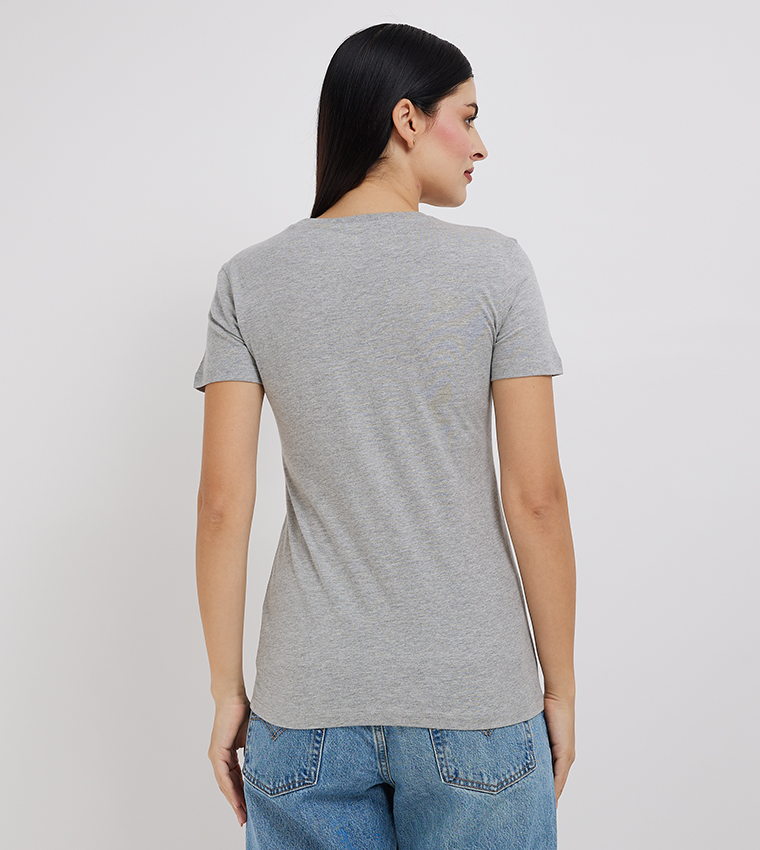 Aero Women Logo Printed Short Sleeves Top