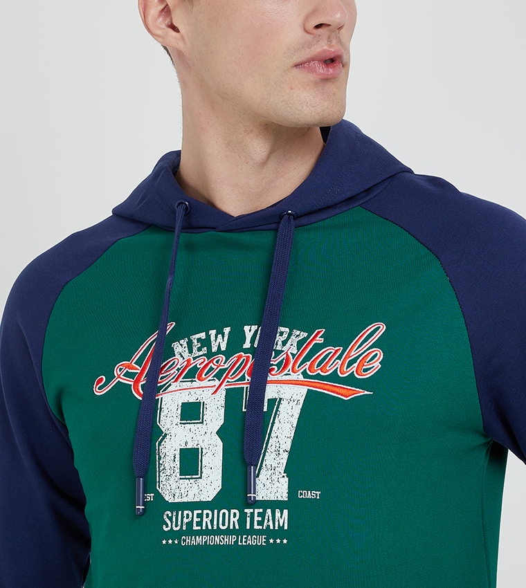 Aero Men's Logo Embroidered Hoodie