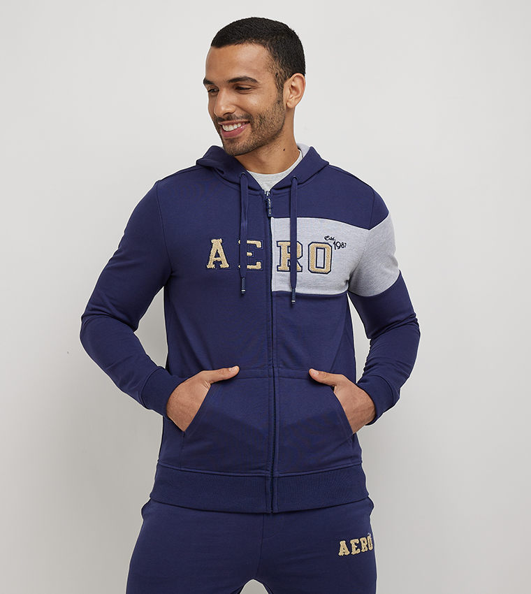 Aero Men s Logo Embroidered Hoodie