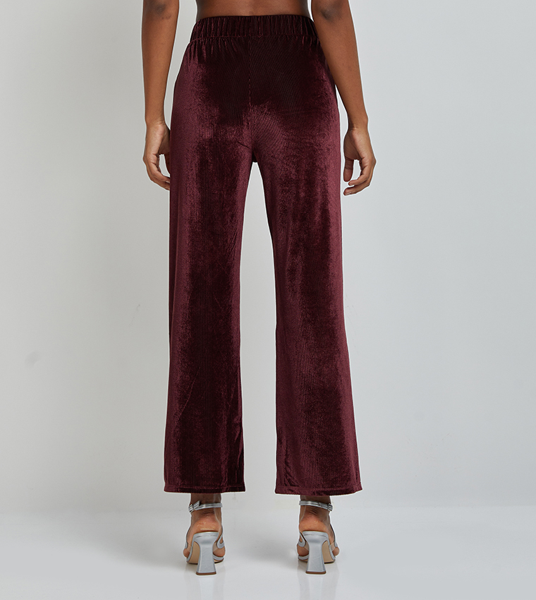 Aero Ribbed Wide Leg Pants