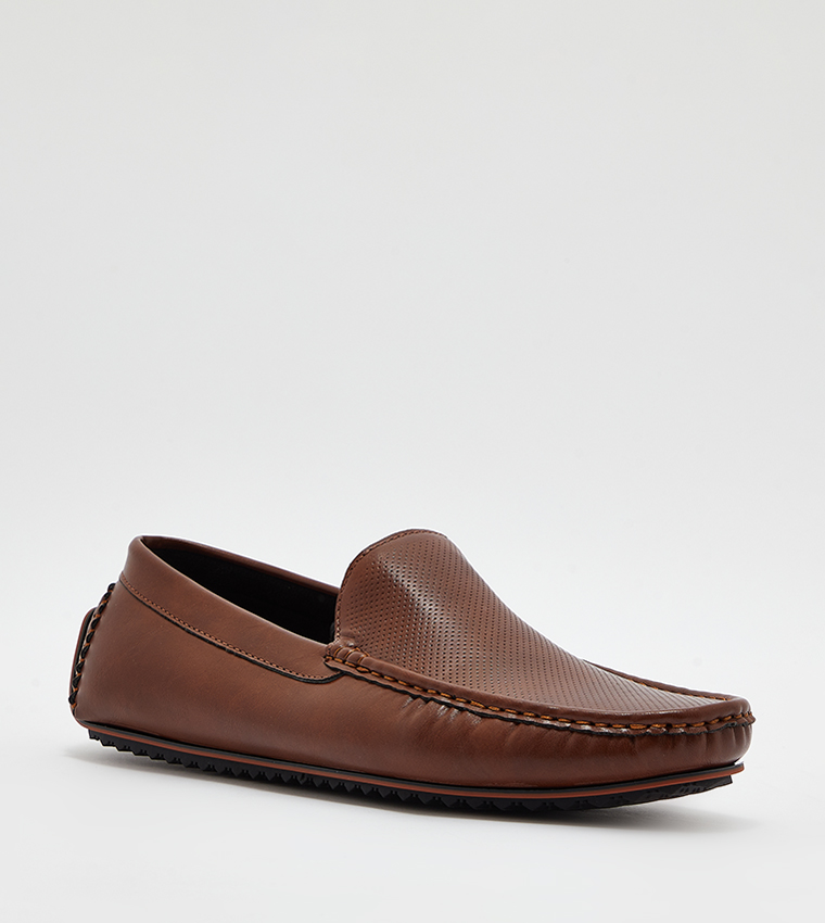 Buy Aeropostale Aero Men's Perforated Loafers In Tan | 6thStreet UAE
