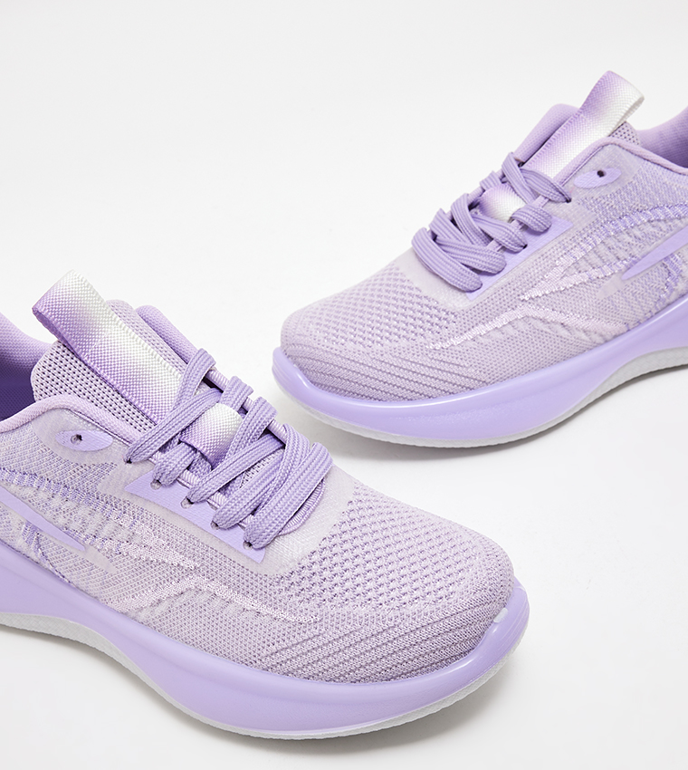 Purple best sale lace shoes