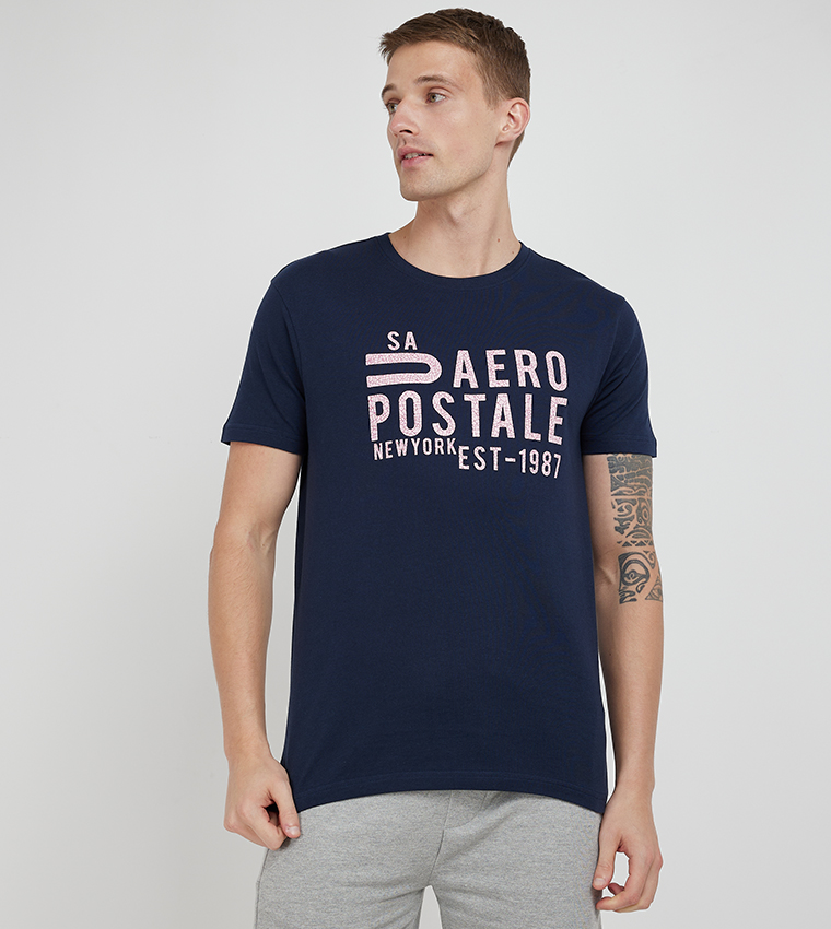 Aero Men's Logo Printed Short Sleeves T-Shirt