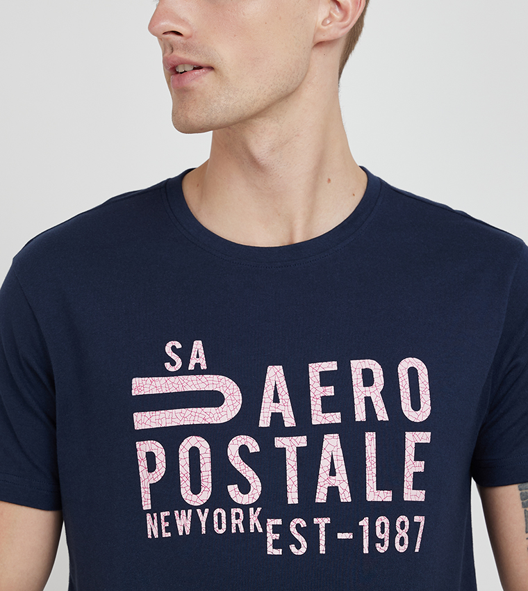 Aero Men's Logo Printed Short Sleeves T-Shirt