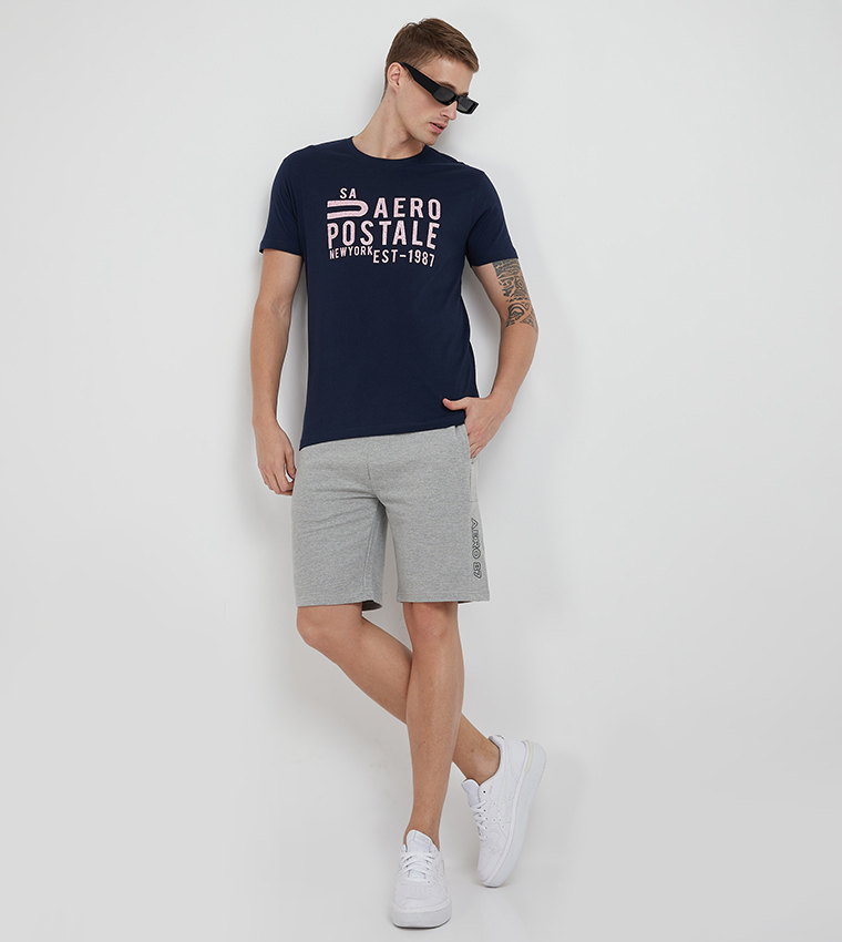 Aero Men's Logo Printed Short Sleeves T-Shirt