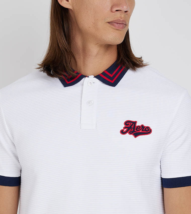 Aeropostale white polo top