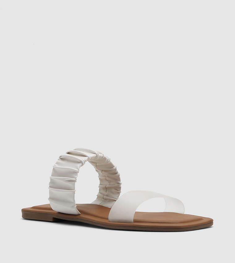 Color Block Flat Sandals
