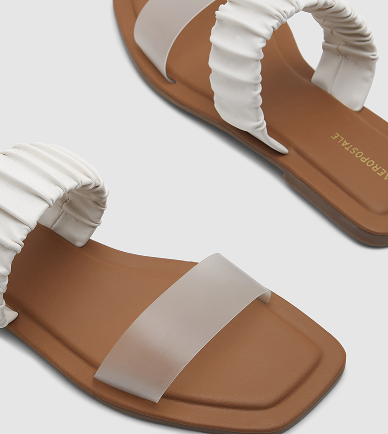 Color Block Flat Sandals