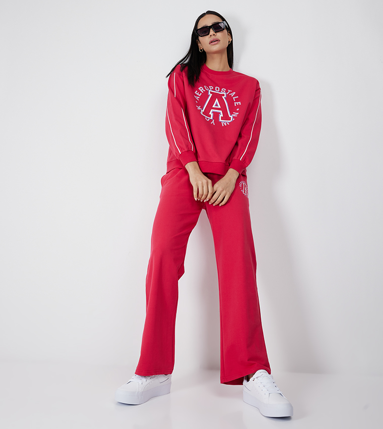 Aero Women Logo Printed Long Sleeves Sweatshirt