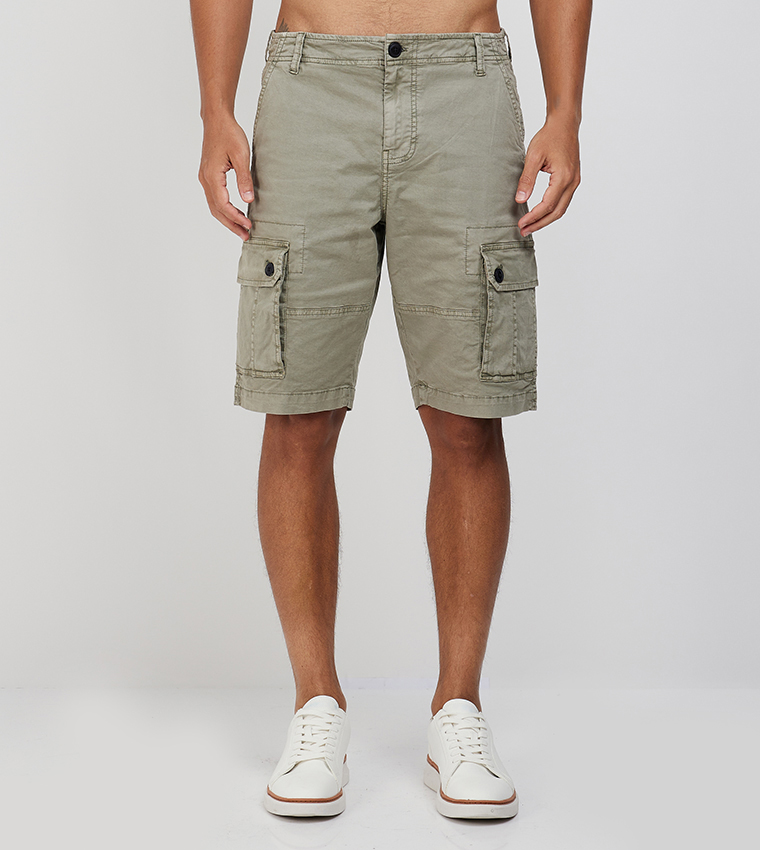 Buy Aeropostale Aero Men's Cargo Shorts In Olive | 6thStreet UAE