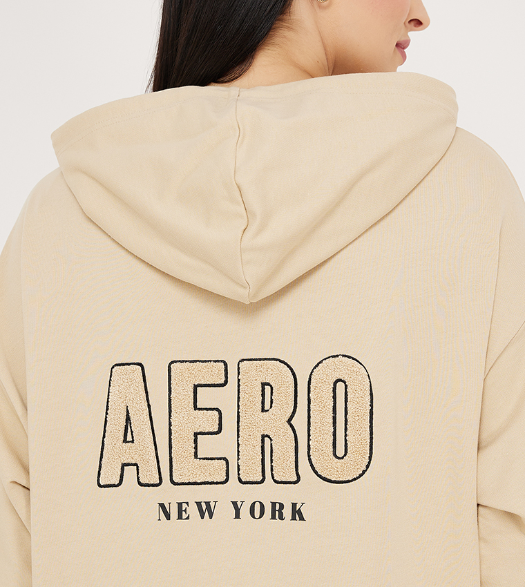 AERO Logo Embroidered Oversized Hoodie