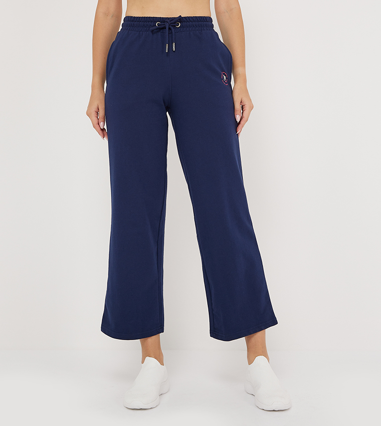 Buy Aeropostale AERO Wide Leg Sweatpants In Blue 6thStreet Saudi