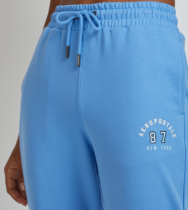 Aero Color Block Drawstring Waist Joggers