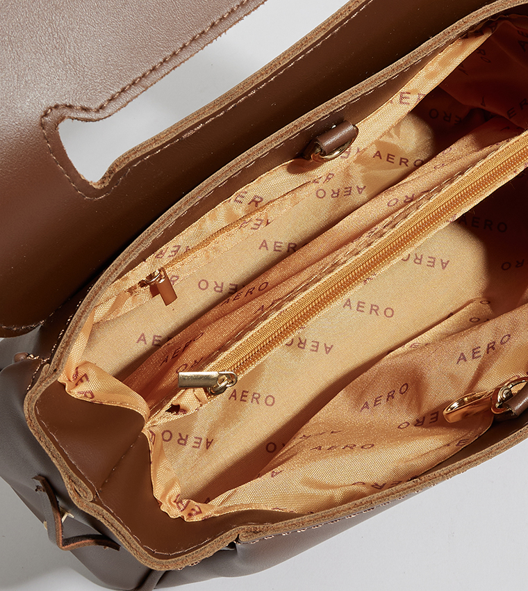 Aero Girls Textured Satchel Bag