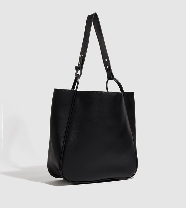 Buy Aeropostale Aero Girls Snap Button Tote Bag Set In Black ...