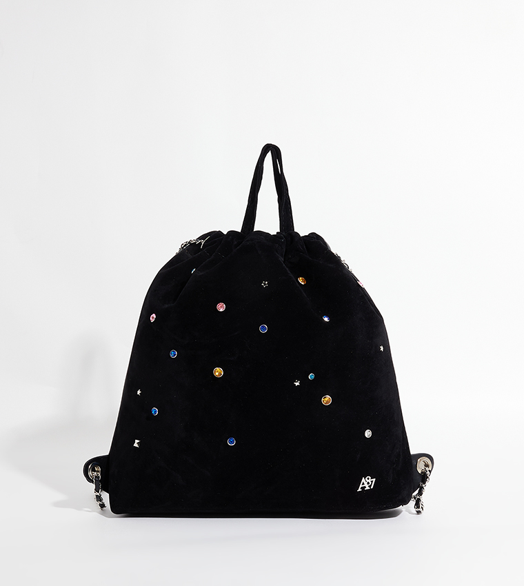 Aero Women's Embellished Drawstring Bag